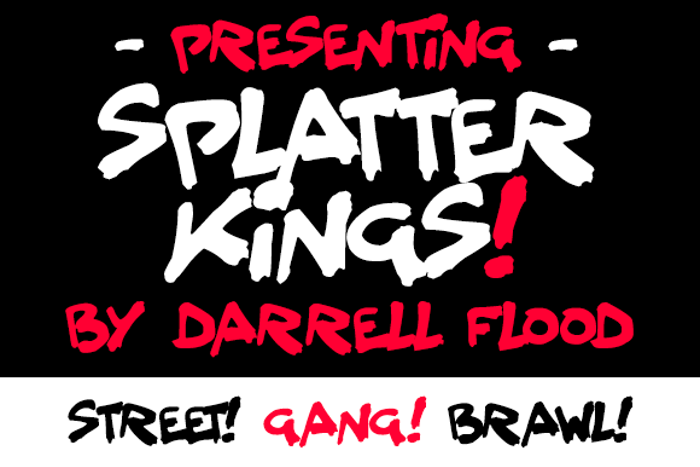 Splatter Kings Font poster
