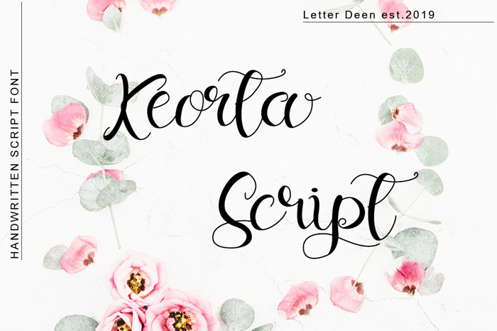 Keorta Script Font poster