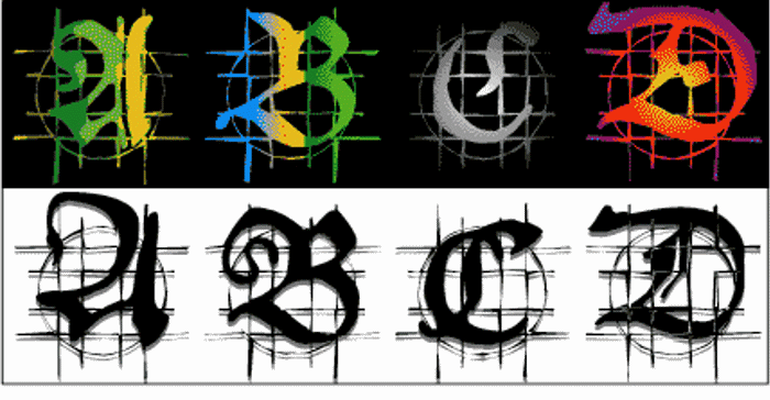HansSchoenspergerRandomish Font poster