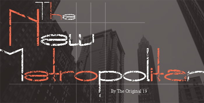 The New Metropolitan Font poster