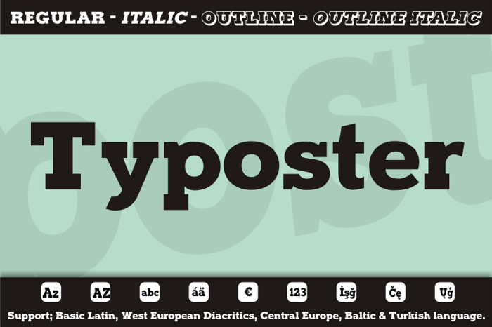 Typoster Font poster
