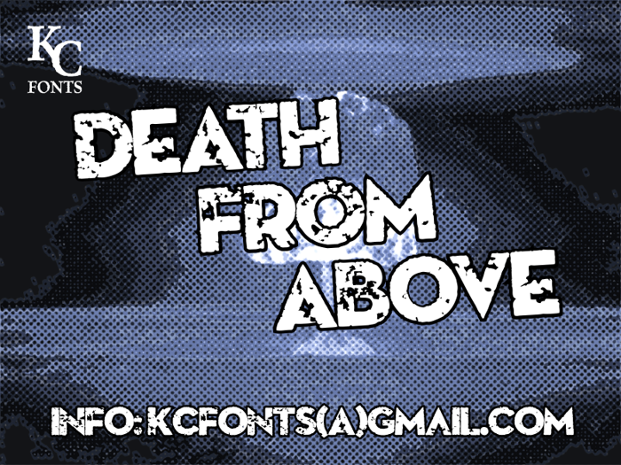 Death From Above Font poster