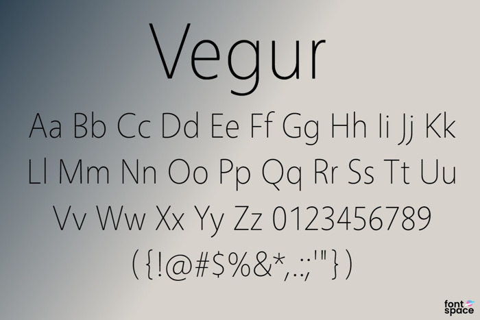 Vegur Font
