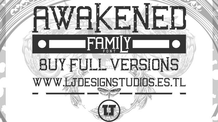 Awakened Font poster