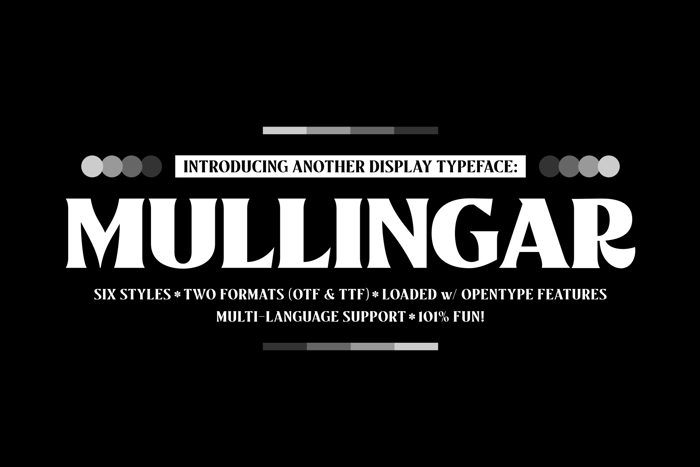 Mullingar Font poster