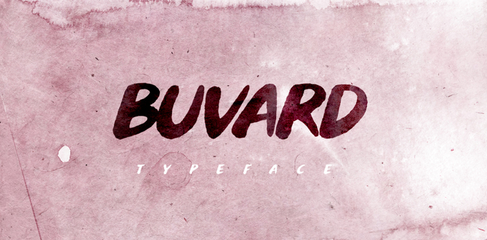 Buvard Font poster