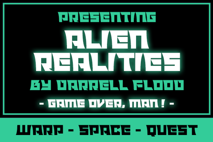 Alien Realities Font poster