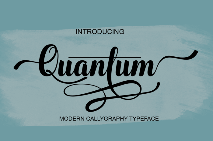 Quantum Font poster