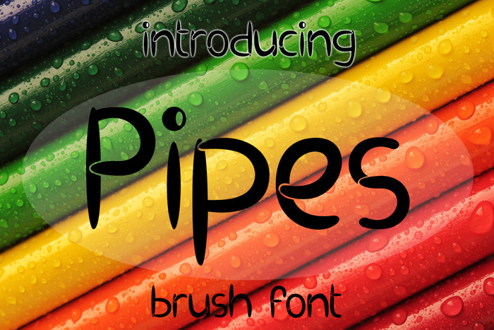EP Pipes Font poster