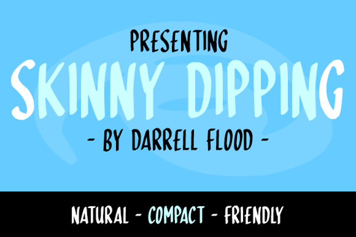 Skinny Dipping Font poster