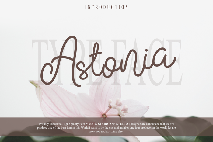 Astonia Font poster