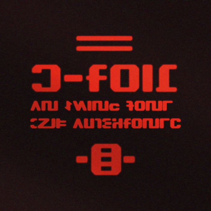 S-Foil Font poster
