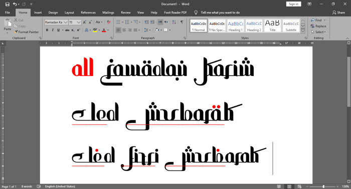 all Ramadan Karim Font poster