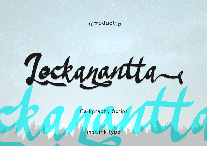 Lockanantta Font poster