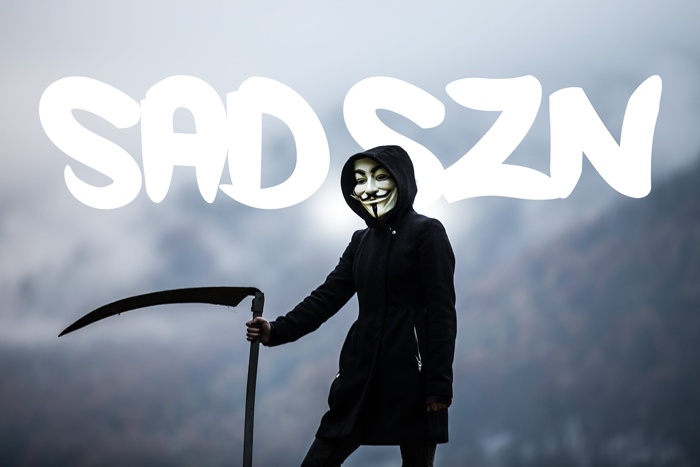 Sad Szn Font poster