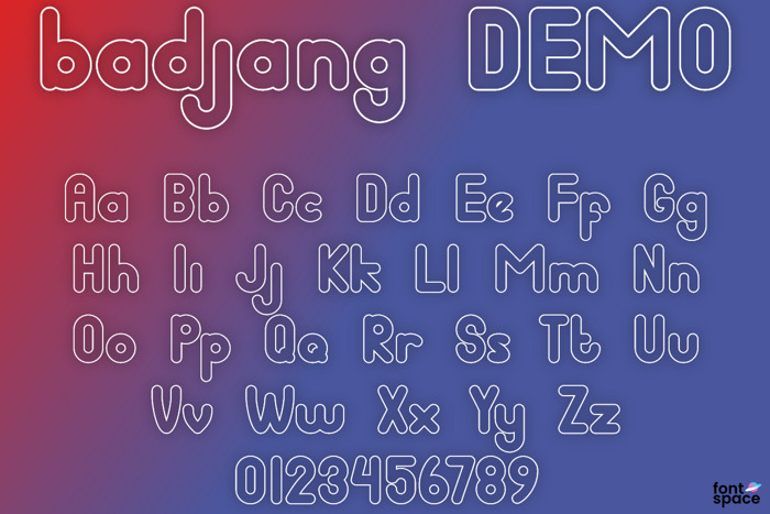 badjang Font poster