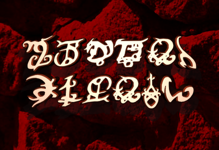 Devil's Tongue Font poster