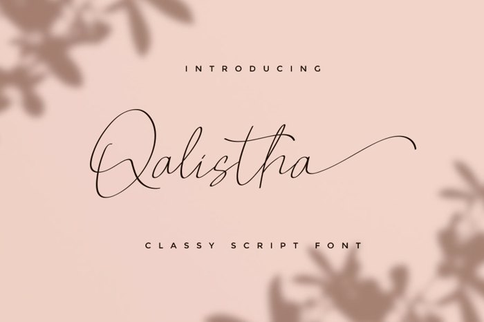 Qalistha Font poster