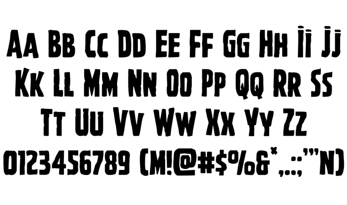 Ghoulish Intent Font poster