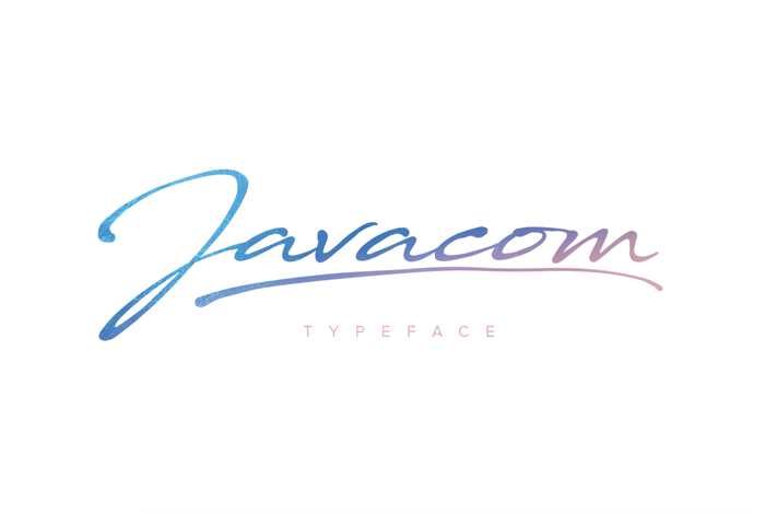 Javacom Font poster
