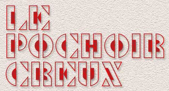 Le Pochoir Creux Font poster