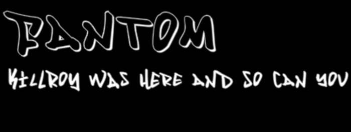 Fantom Font poster