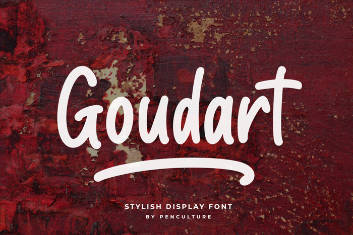 Goudart Font poster