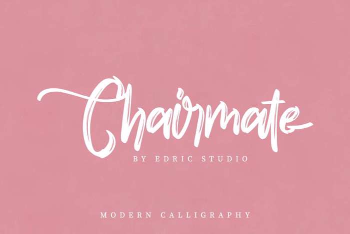Chairmate Font poster