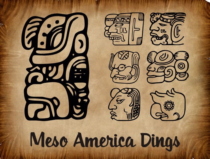 MesoAmerica Dings Font poster