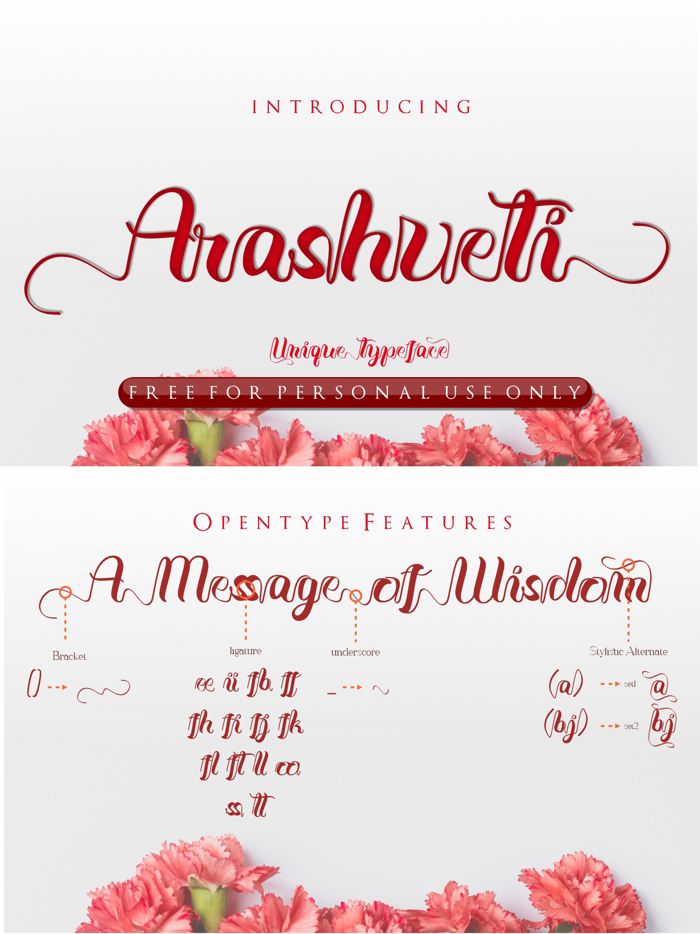 Arashveti Font poster