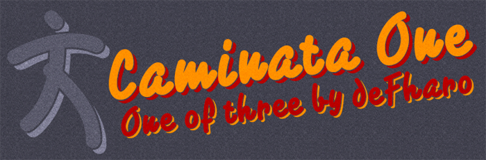 Caminata One Font poster
