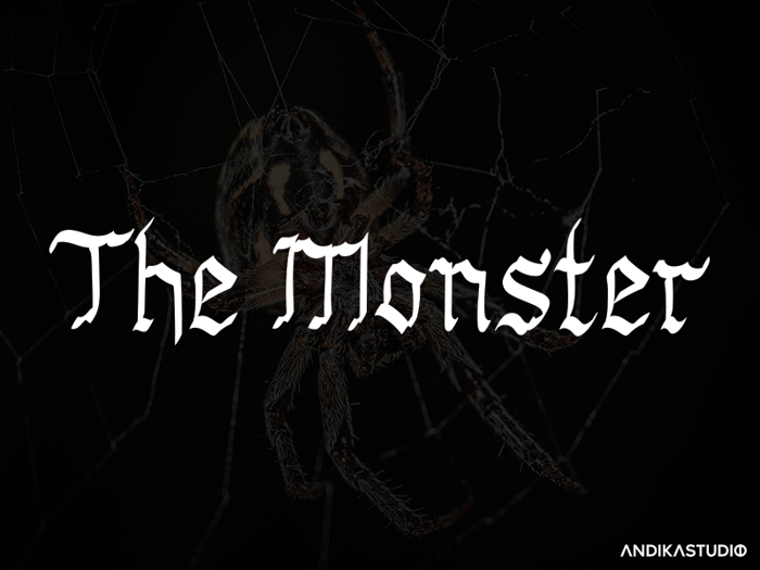 The Monster Font poster