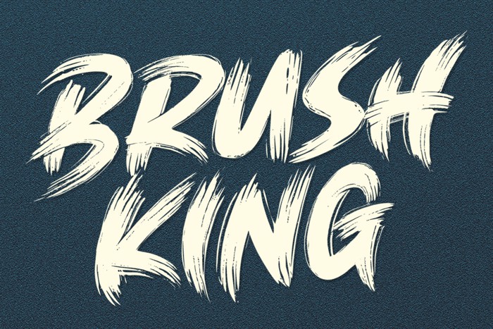 Brush King Font poster