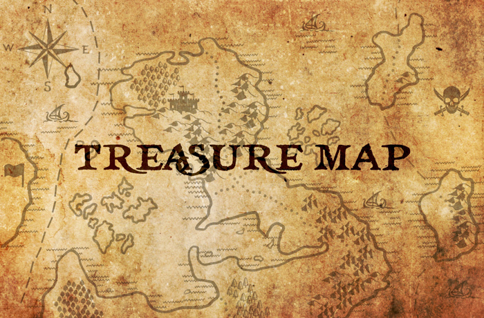 Treasure Map Font poster