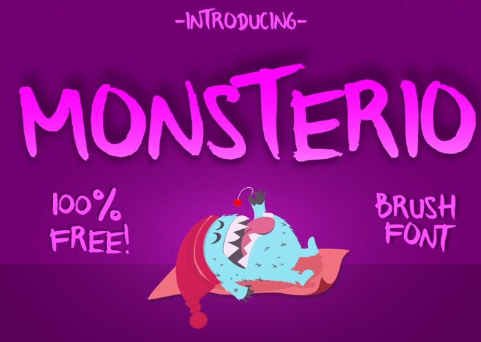 Monsterio Font poster