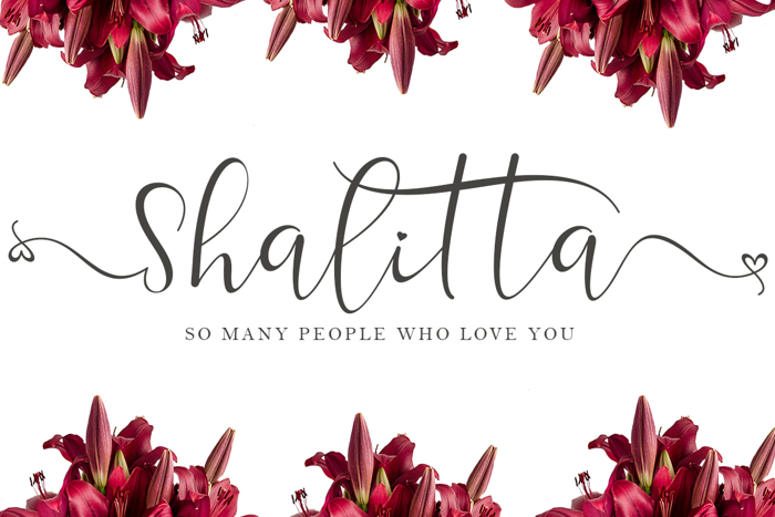 Shalitta Font poster