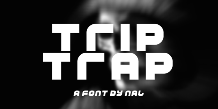 Trip Trap Font poster