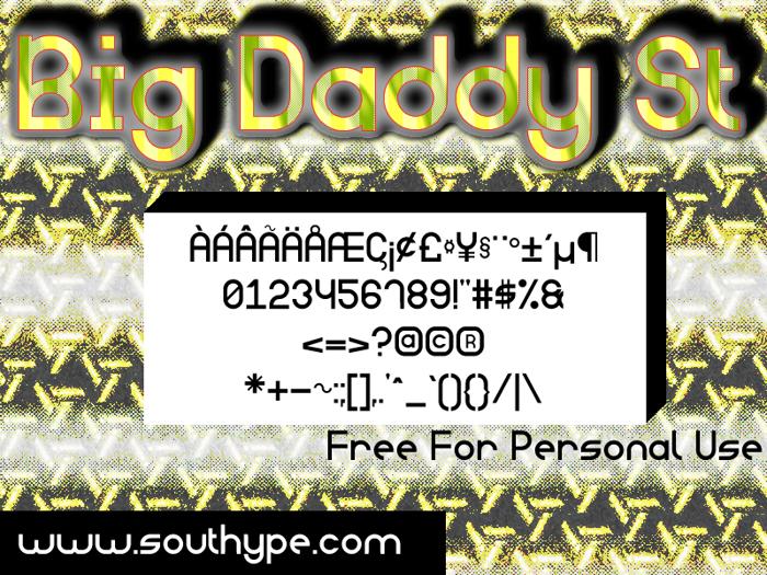 Big Daddy St Font poster