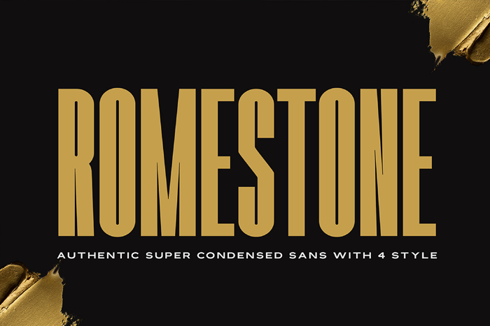 Romestone Font poster