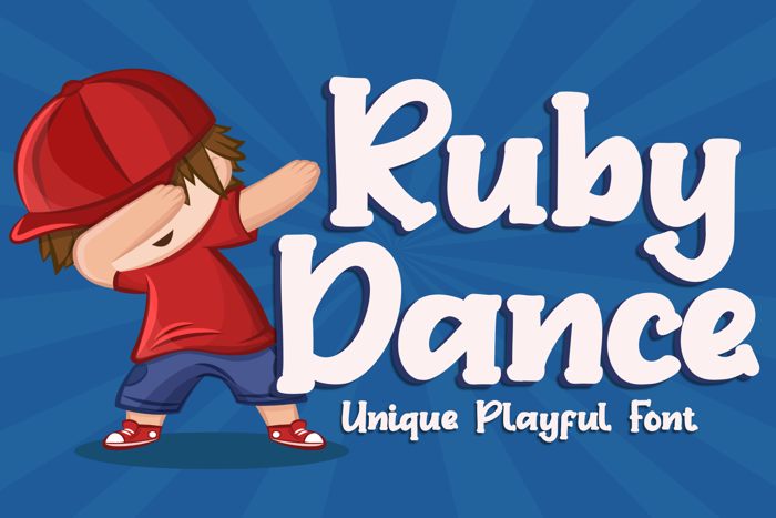 Ruby Dance Font poster