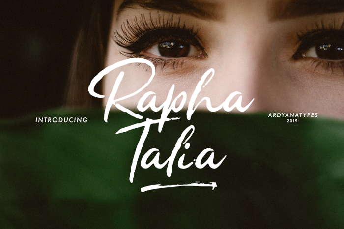 Rapha Talia Font poster