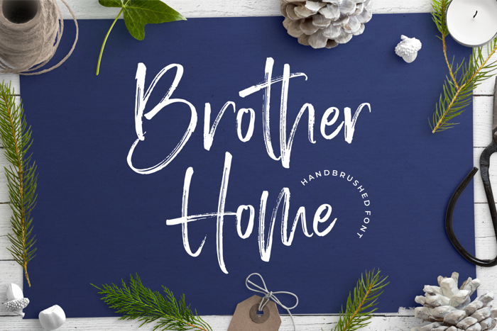 Brother Home Font poster
