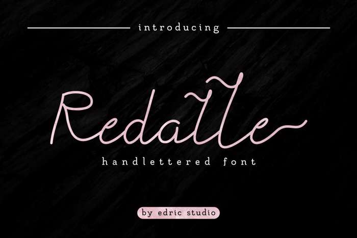 Redalle Font poster
