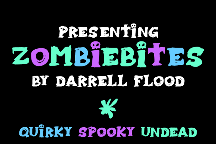 Zombiebites Font poster
