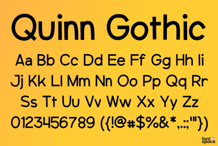 Quinn Gothic (Old Version) Font poster