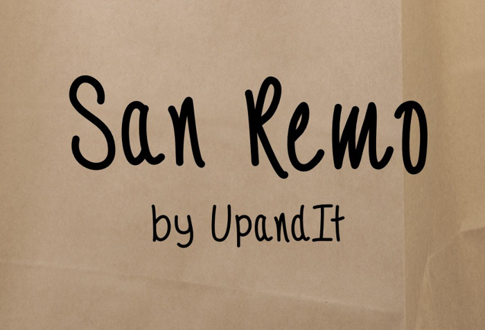 SanRemo Font poster