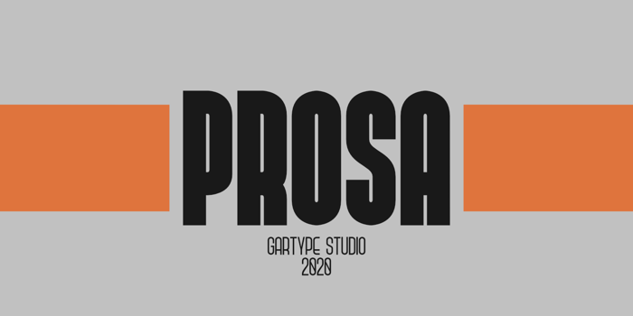 Prosa GT Font poster