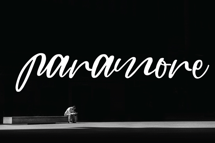 paramore Font poster