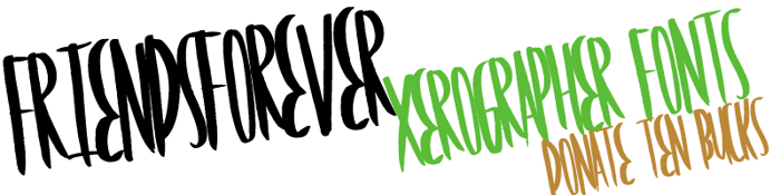 FriendsForever Font poster