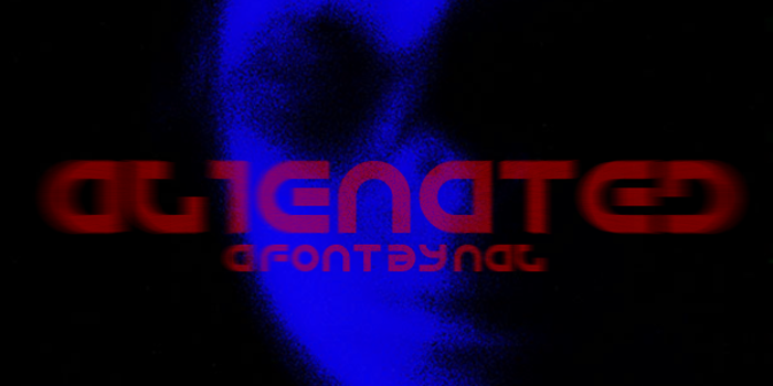 Alienated Font poster